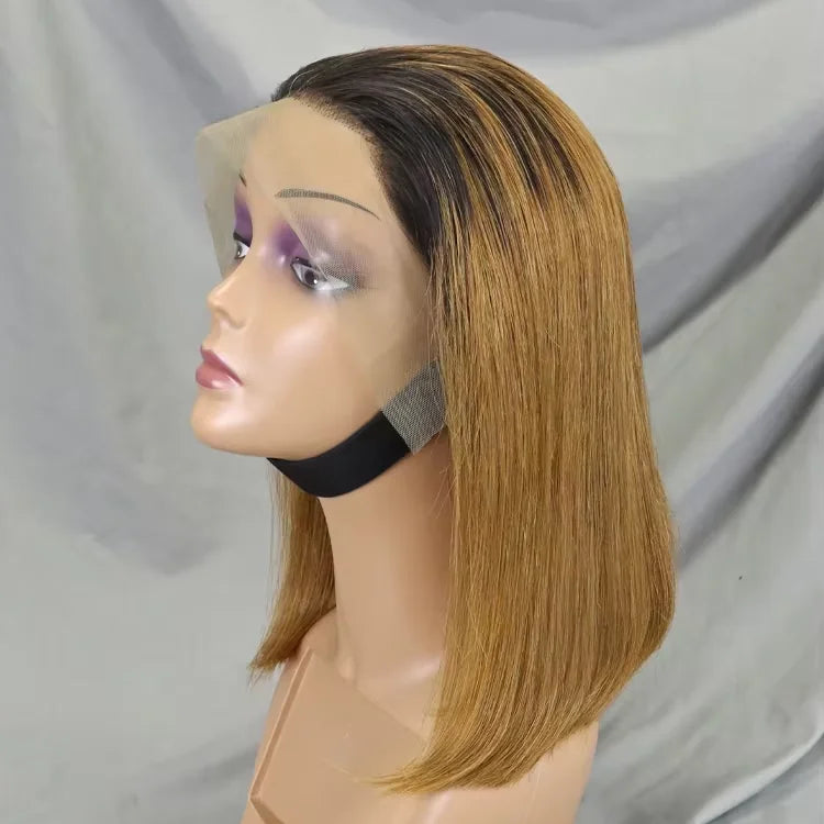 Short Bob Transparent Lace Human Hair Wig 8-16inch  Brazilian Human Hair  Wigs for Black Women