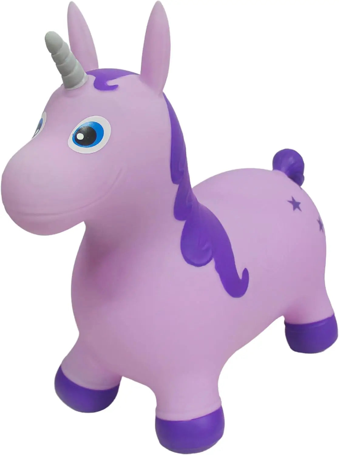 Custom Pvc Inflatable Toddler Riding Bull Unicorn Horse Toys Ride Plastic Jumping Horse Jump Animal Toy Outdoor Toys for Toddler