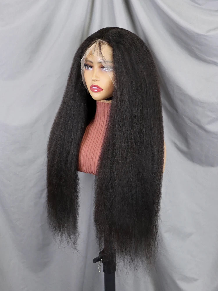 Raw 13x4 Straight Indian Hair Wigs Human Hair Full Transparent Lace Front Wigs for Black Women