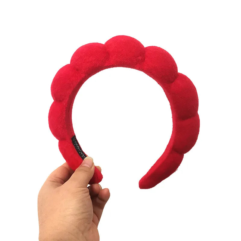 Customized Women's Sponge Skincare Headbands Yogic Makeup Spa Face Wash Hair Accessories Towel Cloth Customizable Headbands