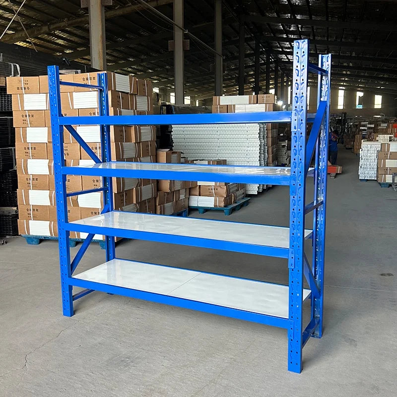 Industrial Supermarket Mezzanine Rack Stacking Pallet Racking Metal Storage Rack with Powder Coating