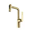 Polished Gold Single Handle Kitchen Mixer Faucet Brass Kitchen Sink Faucet Taps