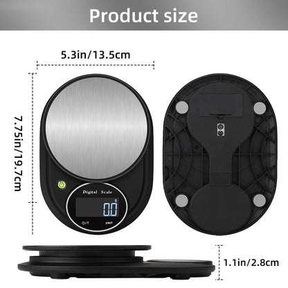 Wholesale 3kg 0.1g Accuracy Stainless Steel Platform Multifunction Kitchen Scale Digital Food Scale