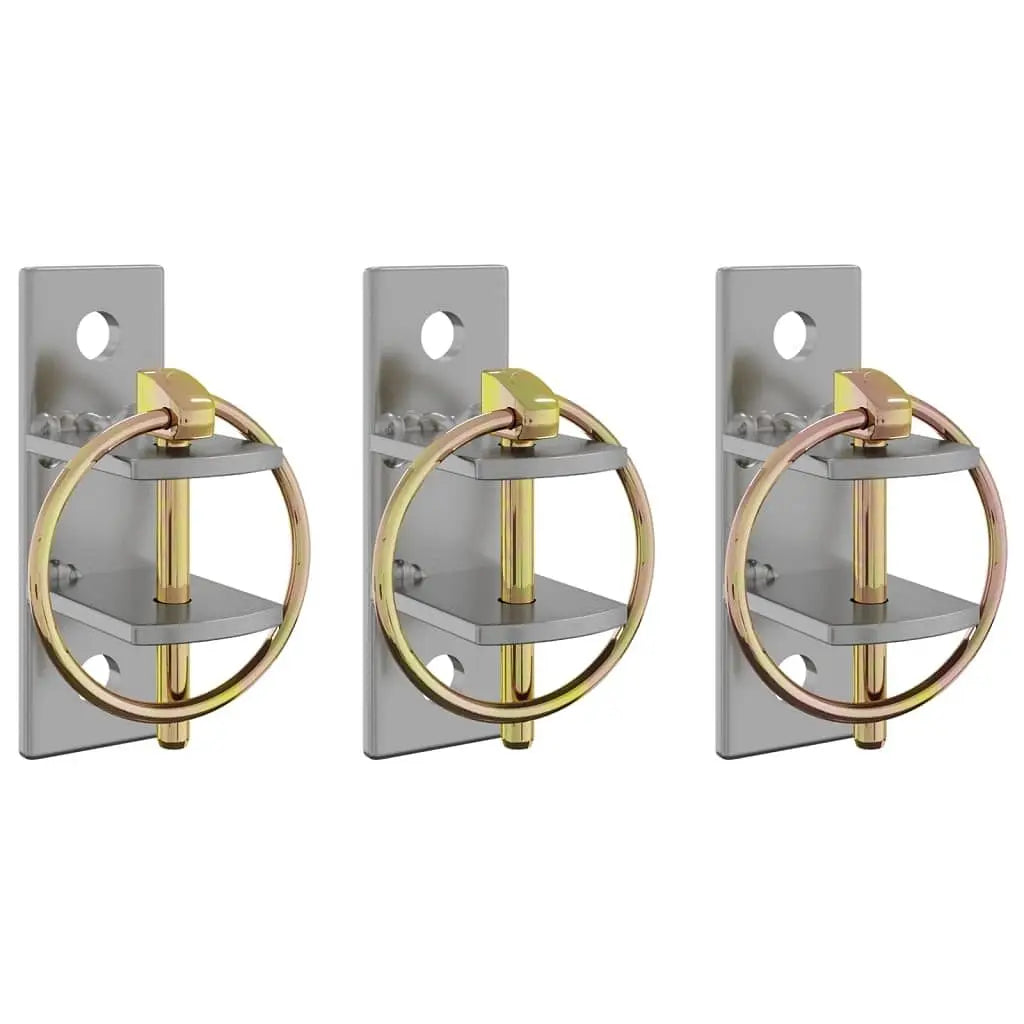 VidaXL W2B Bucket Hook Silver and Brown Galvanized Steel Small and Durable Product Category Hooks