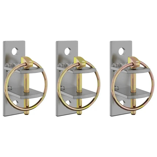 VidaXL W2B Bucket Hook Silver and Brown Galvanized Steel Small and Durable Product Category Hooks