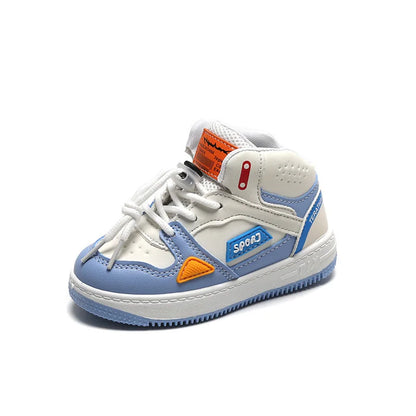 Wholesale Casual Children Sneakers for Girls and Boys Fashion Trend Soft Baby High Top Footwear New Classical Kids Shoes Sport
