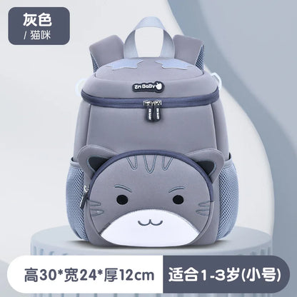 Lightweight Double Shoulder Backpack for Boys Sesame Cartoon Design Kindergarten New Year Gift Mini Diving Material School Bag