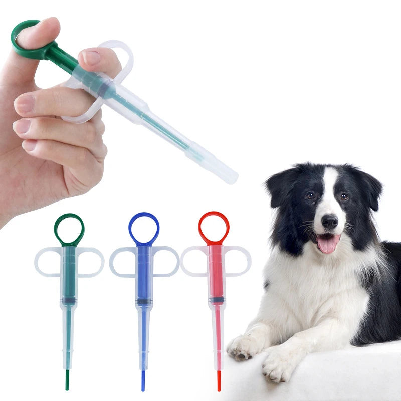 Eco-Friendly Pet Medicine Syringe Feeder Plastic Oral Liquid Dispenser for Dogs Cats Easy Use Adjustable Dose