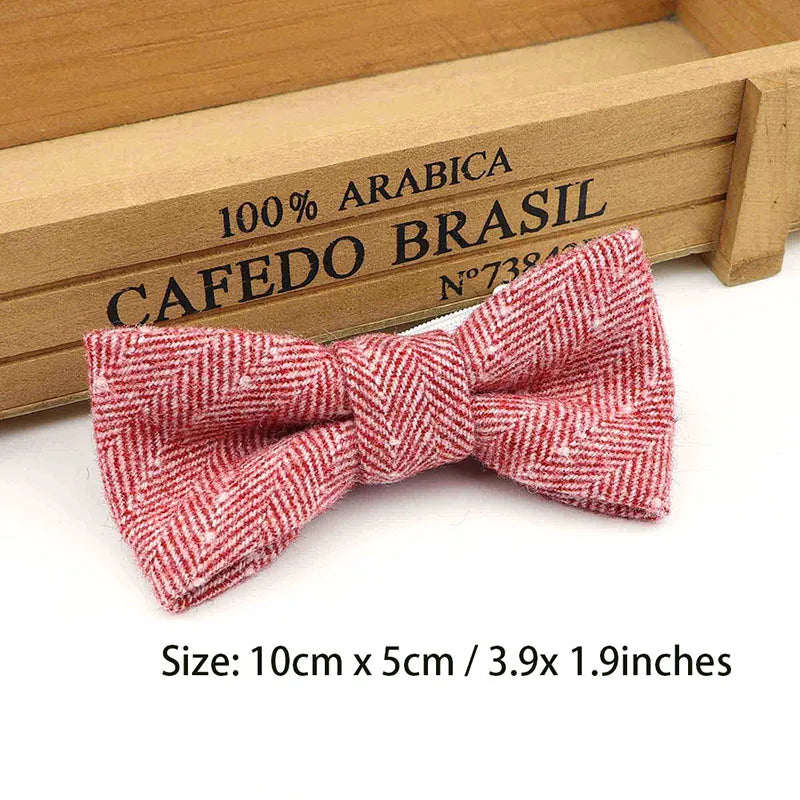 Children Wool Bow Tie Baby Boys Butterfly Skinny Bowtie Single Layer Child Bowties Gravatas Borboleta Collar Kids Ties
