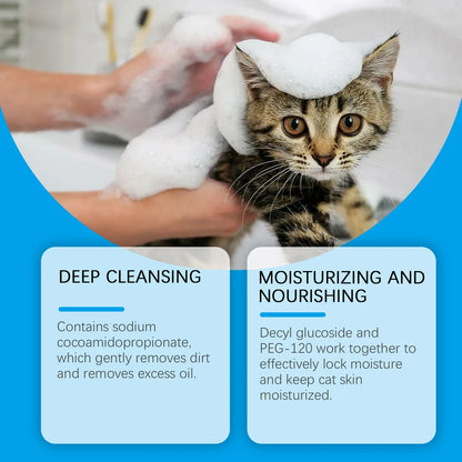 Pet Care Supplies 60ml cat Cleaning Mousse Non-irritating Gentle Cat Cleaning Foam
