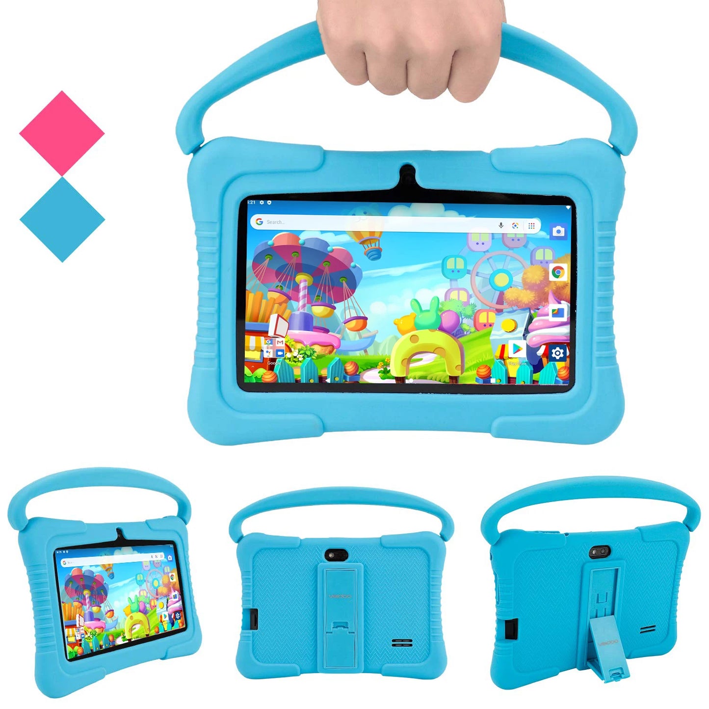Veidoo 7 Inch 1024x600 Capacitive Screen Android WiFi Tablet Without SIM Card Quad Core Tablet PC for Games Download