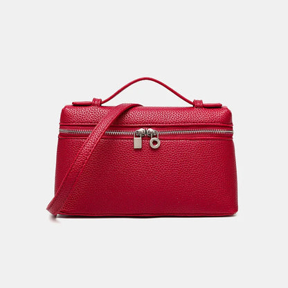 Factory Outlet 2025 New LP Bag L19 Lunch Box Single Zipper PU Small Shoulder Crossbody Portable Simple Fashion Gigi Same Style