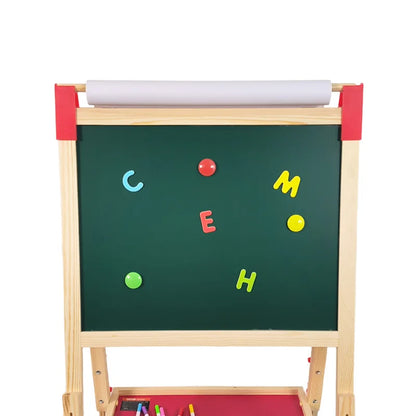 Children's Double-Sided Magnetic Drawing Board Multi-Function Number Letter Wooden Writing Board Small Blackboard for Graffiti