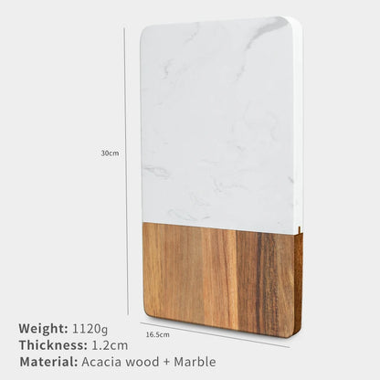 New Design Wholesale Marble Acacia Wooden Charcuterie Board with High Quality Wholesale