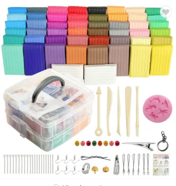 50 Colors Best Selling Set OEM Fun Colorful Polymer Clay Oven Bake