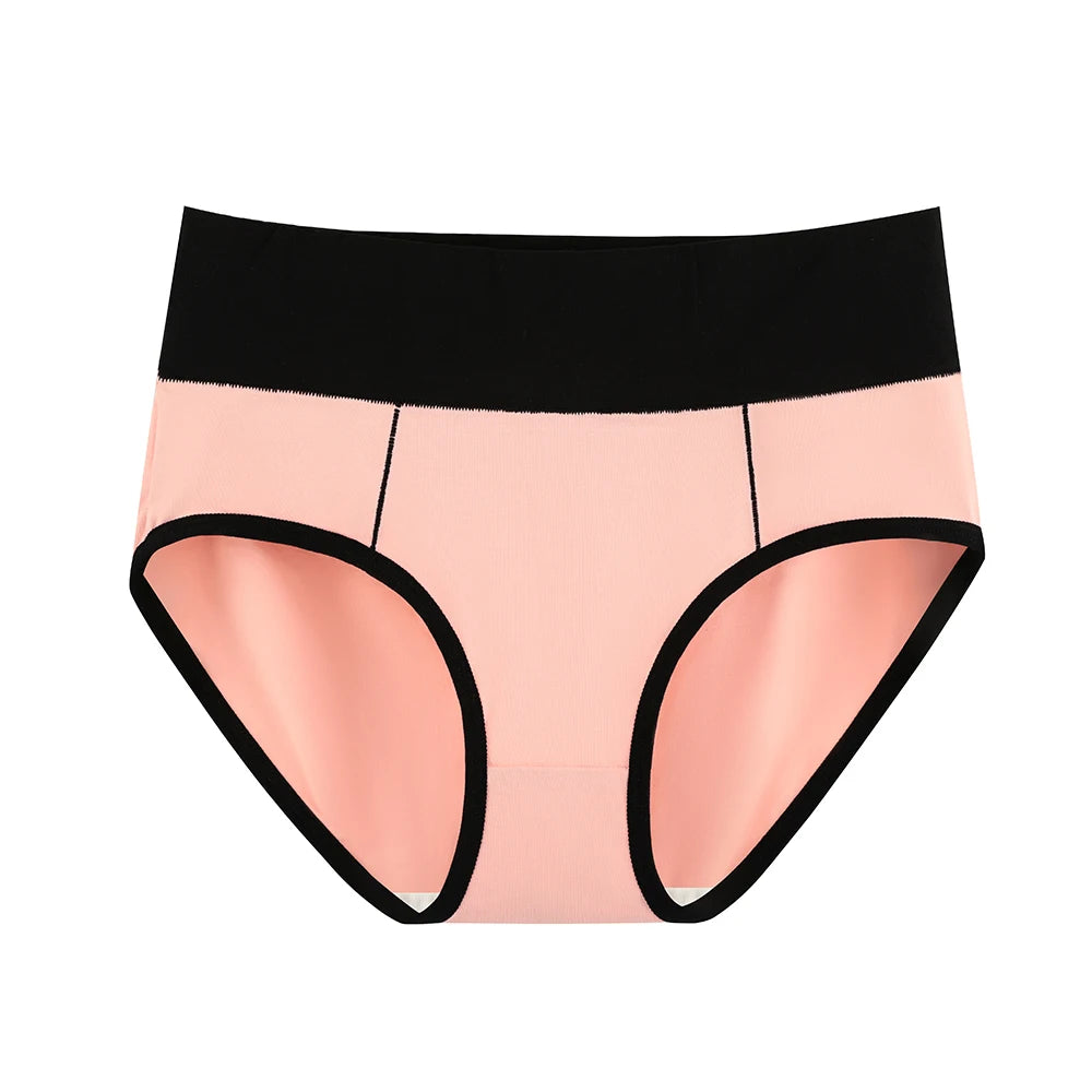Shanhao 5-Pack Women's Cotton Panties Mid-rise Hipster Leopard Print Full Coverage Underwear Cotton Briefs for Women
