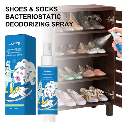 Jaysuing Shoes Socks Deodorant Spray Effective Eliminating Foot Odors Keeps Sneakers Fresh Cool Fragrant Shoe Cabinet Freshener