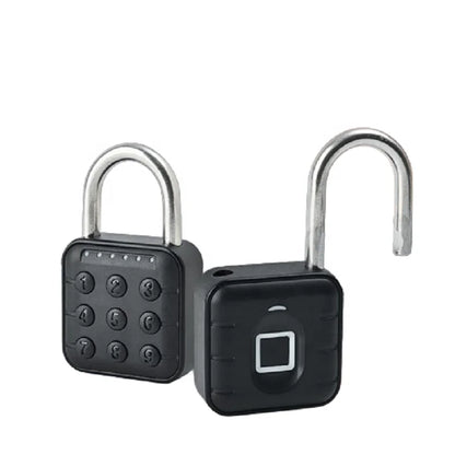Factory Wholesale BLE APP Waterproof IP67 Smart Fingerprint Cabinet Padlock for Luggage Bag Gym Locker Biometric Tuya Padlock
