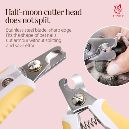 Fenice Pet Nail Clipper Scissors Dog Cat Toe Claw Nail Clipper Grooming Scissors Trimmer Grooming Tools for Animals Pet Supplies