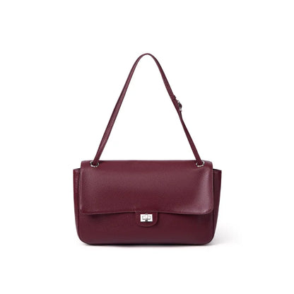 New Trending Top Grain Cowhide Leather Women's Maxi Flap Totes Shoulder Bags Ladies Crossbody Bags Fashion Classic Messenger Bag
