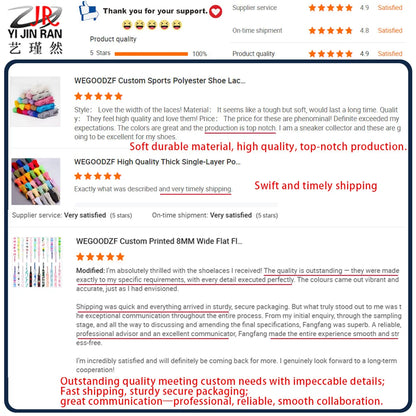 WEGOODZF Custom High Quality Athletic Striped Outdoor Shoe Laces Plastic Tips Work Shoes Boots Hiking Walking Shoe Laces