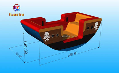 Wholesale Kids Playing Fun Toy Watermelon Inflatable Sport Games Viking Seesaw for Water Park