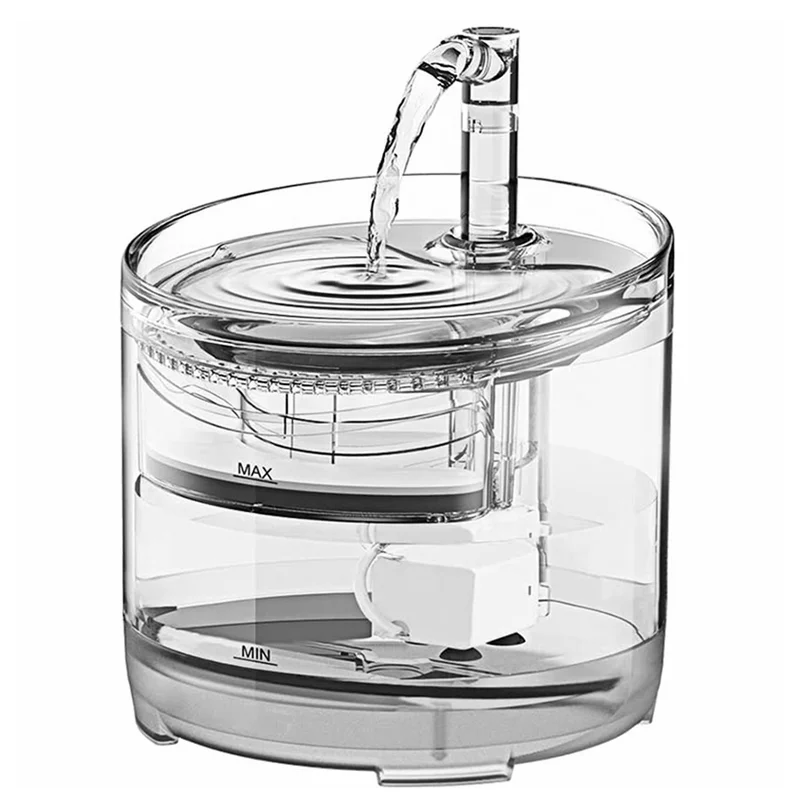 2L Modern Solid Design Super Quiet USB Charging Dog Cat Water Dispenser Electric Cyclic Automatic Pet Water Fountain