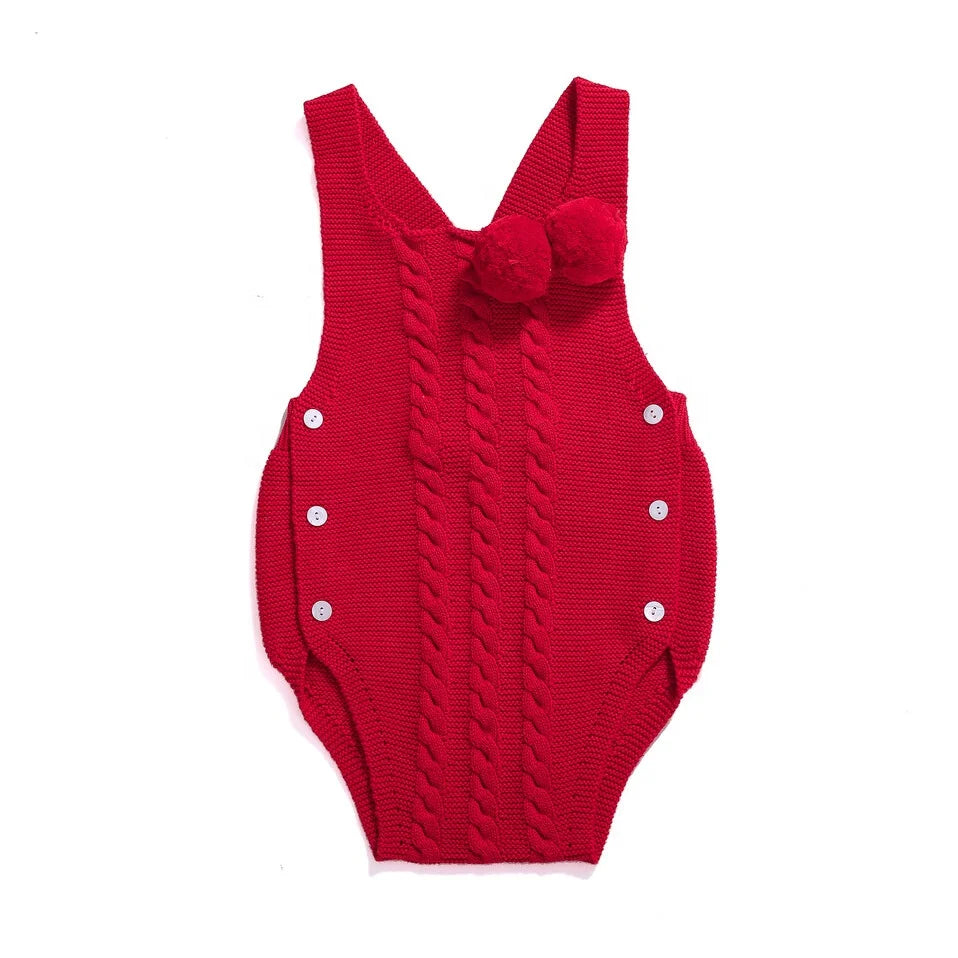 new Pettigirl Red Color Baby Popular Romper Popular Romper Baby Two-pieces Set for 6M-3Y Boys and Girls 1BAG=1PCS