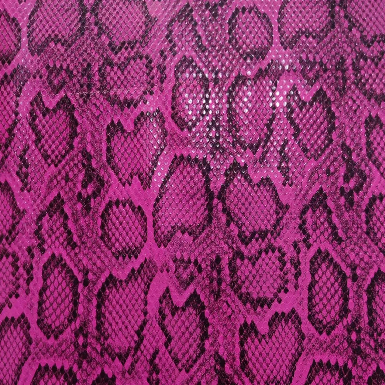 A-4109 PU Artificial Snake Skin Print Glossy Fabric Eco-Friendly Synthetic Leather for Bags Sofa Customization for Furniture