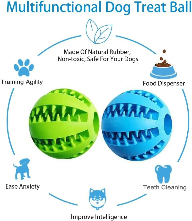 OEM ODM Tough Durable Natural Rubber Teeth Cleaning Interactive Ultra Pet Dog Chew Ball Toy