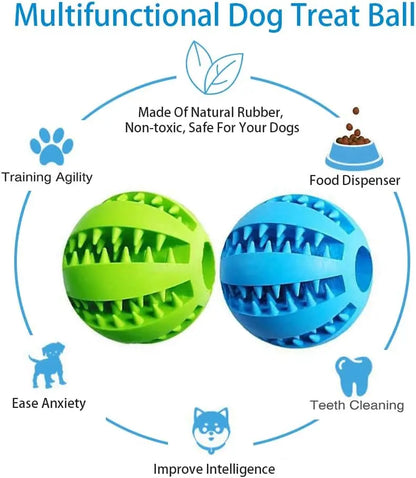 OEM ODM Tough Durable Natural Rubber Teeth Cleaning Interactive Ultra Pet Dog Chew Ball Toy