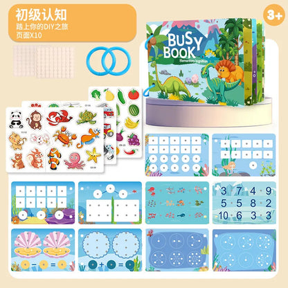 Montessori Educational Toys Preschool Kindergarten Learning Busy Book Sticker Activities for Kids Picture Books XH XHCP-241105