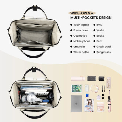 LOVEVOOK Hot Sell Bag 15.6 Inch Waterproof  Multifunction Nylon USB Charger Backpack Business Travel Laptop Backpack