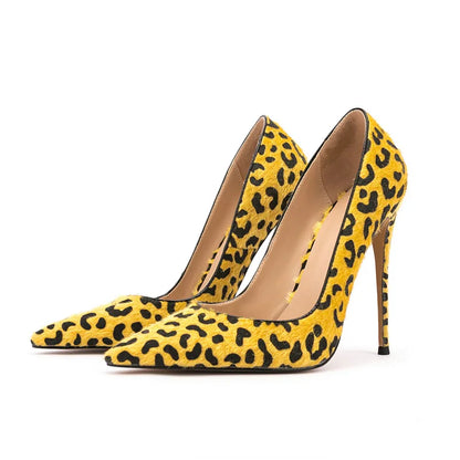 Chaussures Femmes Zapatos De Mujer Women Sexy Dress Shoes Leopard Print Pointy Toe Classic Thin High Heels Ladies Stiletto Pumps
