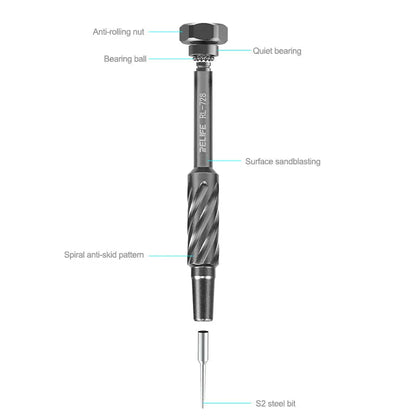 RELIFE RL-728 2D Sturdy Magnetic Screwdriver S2 Steel Screwdriver Precision Screwdriver