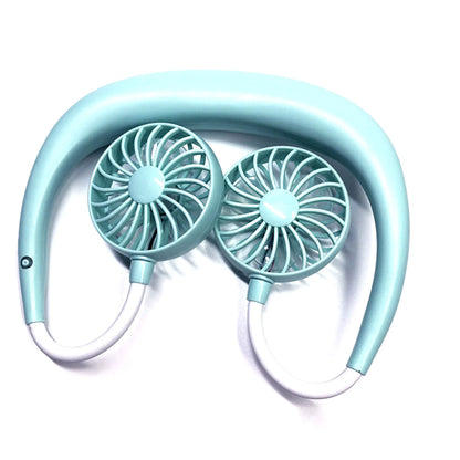TD Breezy Mini Collar Fan 5V Cordless Air Cooling Fan with 3 Speed Wearable and for Home Use Beats the Heat"