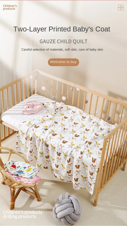 Low Price in Stock Double Layer  Bamboo Baby Newborn  Muslin Swaddle Adjustable Swaddle Baby Milestone Blanket for Sale