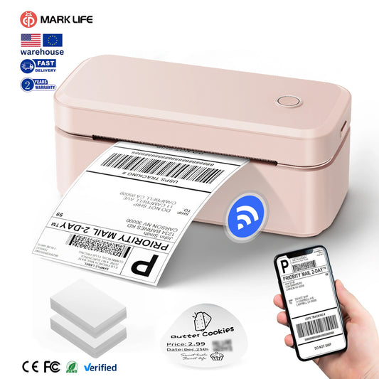 W-Marklife X4 Imprimante Shipping Portable Thermal Label Printer Business 4x6 Inch ROHS Certified USB/Wireless Warehouse Use