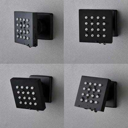 Luxury Full Body Shower System Black Shower Faucets Sets Complete