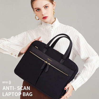 Fashion Women's Laptop Briefcase Business Document Organizer for 13.3 15 16 Inch Laptop Shoulder Bags Business Office Ladies