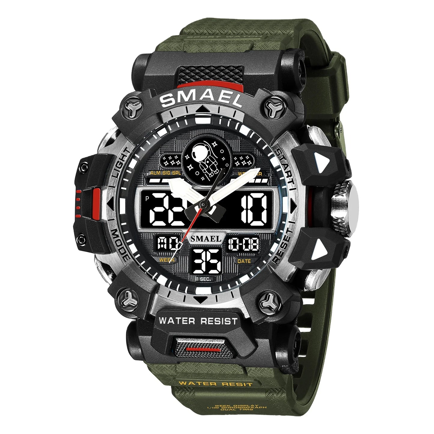 NEW Style SMAEL 8078 Electronic Watches Men's Student Watch Outdoor Sports Luminous Multi-function Quartz Digital Watch Relojes