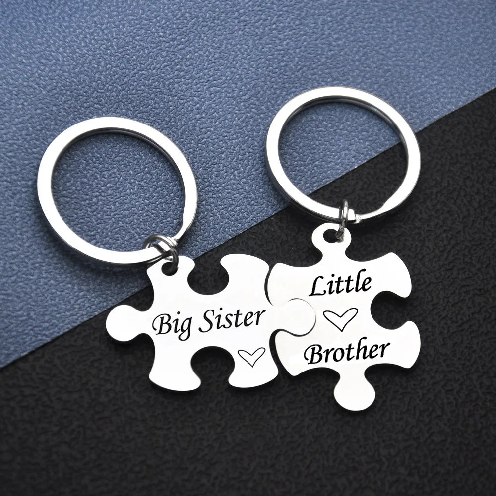 Brother Sister Keychain Set Gifts Christmas Birthday Gifts Family Gifts for Sisters Brothers