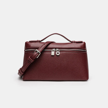 Factory Outlet 2025 New LP Bag L19 Lunch Box Single Zipper PU Small Shoulder Crossbody Portable Simple Fashion Gigi Same Style
