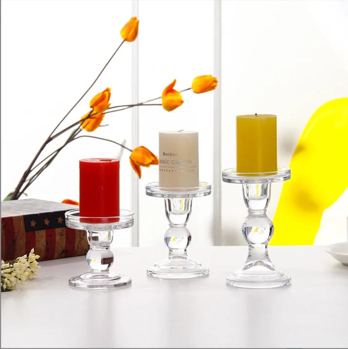 Candles Jars Glass Tall martini Glass Candle Sticker  Glass Candle Holders