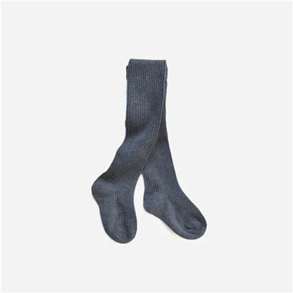 Children Tights For Girls Cotton Knitted Kid's Girls Pantyhose Solid Soft Baby Leggings White Black Tight Spring Autumn 1-9Years