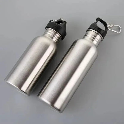 Silver Sports Water Bottles Portable Light Water Bottles Large Capacity Outdoor Kettle Bottle