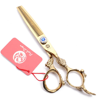 Hair Scissors 5.5" 6.0" 440C Purple Dragon Hairdressing Scissors Cutting Shears Hair Thinning Shears Professional Scissors Z9004