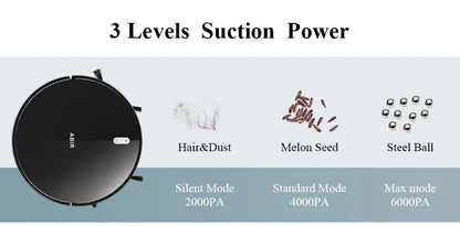 Robot Vacuum Cleaner G20S, 6000Pa Suction,Remote Upgrade, 2 in1 Wet Dry Mop, Wifi App, Smart Vaccum Auto Floor Washing for Home,