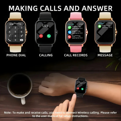 A New Large-screen Smartwatch, Compatible with Android/iPhone, Featuring HD Voice Calls, Multiple Sports Modes, Suitable for