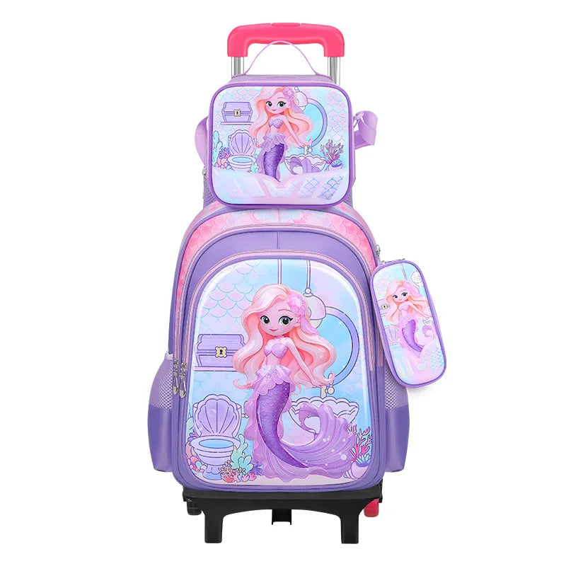 3D Cartoon Children 16 Inch 3PCS School  Bags Set Kids School Backpack  With Pencil Case and Lunch Container for Boy Girl